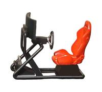 JWQFBC Model of A Simulator Seat in 1:64 Scale, Diorama Accessory, Realistic Representation, Seat Support Model, Red