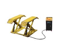 JWQFBC Model of An Elevator in 1:64 Scale, Miniature Car Lift, Toy, Simulated, Hand-painted, Compact Micro-scene, Decoration, Layout, Yellow Rustic Look