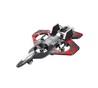 JWQFBC RC Airplane Toy Remote Control Foam Fighter Jet with Light Effects, Maneuvers, Automatic Return Function, Suitable for Enthusiasts, Red
