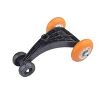 JWQFBC Replacement Car Wheel Heavy Duty Repair Part Accessory with Bearings Easy Installation Triangular Car Wheels, coffee