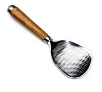 JWQFBC Rice Spoon with Rosewood Handle, Flat Square & Round Head Kitchen Utensils for Serving