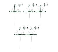 JWQFBC Set of 5 Miniature LED Wall Lamps for Street Lighting, 1/87 Scale, DIY Assembly for Decorating Miniatures And Fairy Tales, Green