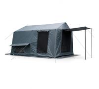 JWQFBC Spacious Inflatable Camping Tent for Family Adventures, All Seasons Waterproof Quick Setup, Dark Green, Green