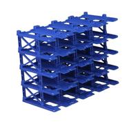 JWQFBC Stackable Modular Display Case for 1:64 Scale Cars, Decoration for Micro, Miniature Garage Model for DIY Projects, blue