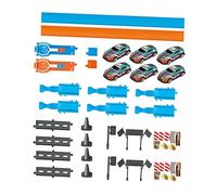 JWQFBC Toy Car Track Set, Car Track Loop, Jumps, Launch, DIY Construction, Creative Function, Suitable for Children, Gift, Home, Party, Double Track