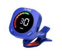 JWQFBC Tuner for Guitar, Ukulele, Violin, Digital Display, 360° Rotation, PP Material, Practical, Portable, Suitable for Students, Beginners, Blue