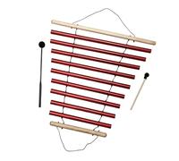 JWQFBC with 9 Tones And Mallet Decoration for Meditation Control in The Classroom - Ideal for Relaxation And As Decoration, Red