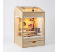 JWQFBC Wooden Box for Chicks, Chicken with Thermostatic Control, Chick for Young & Quail, Rearing Kit, 50cm high intelligent constant temperature package 3 with double lamp heads