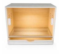 JWQFBC Wooden Box for Chicks, Quail, & Young Birds, Thermostatic Drawer Type Cabinet Cage with Sliding Door, for Hedgehog & Sugar Glider, Bare Cage, 60cm L x 40cm W x 40cm H