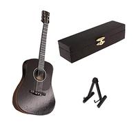 JWQFBC Wooden Electric Guitar Model 1/6 Dollhouse Living Room Home Decor,C