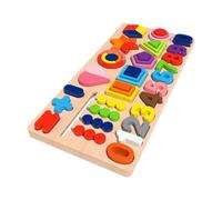 JWQFBC Wooden Shape Sorting Counting Game, Early Childhood Teaching Aids
