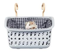 JWShang Rat Hammock for Cage Chew Proof, Rat Warm Bed, Small Animal Hanging Hammock, Rat Cage Accessories for Small Animals, Mouse, Guinea Pig, Chinchilla, Sugar Glider, Ferret (S)
