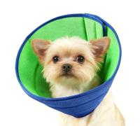 JWShang Soft Dog Recovery Collars Cones - Breathable Adjustable Comfort Cone for Small Medium Large Dogs to Stop Licking After Surgery, Elizabethan Recovery Collar Alternative (Blue, S)