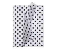 Jwssor Black Polka Dots Tissue Paper,20sheets 20X14inch Gift Wrapping Paper for Gift Bags Wedding Birthday Baby Shower DIY Crafts
