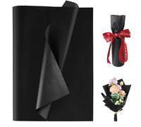 Jwssor Black Tissue Paper,60sheets 20x14inch Black Wrapping Paper,Gift Wrapping Tissue