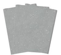 Jwssor Gray Glitter Tissue Paper,60pcs Packing Gift Paper,50x35m Sparkly Silver Glitter Wrapping Tissue,Gray Tissue Paper for Hampers