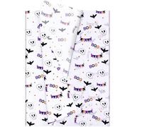 Jwssor Halloween Tissue Paper,20sheets Gift Wrapping Paper,Ghost ans Bat Tissue Wrapping Paper