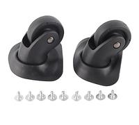 Jwthee 1 Pair Luggage Suitcase Wheels, Luggage Wheels Replacement Travel Suitcase Caster Wheelss 360 Degree Swivel, Trunk Luggages Wheel Spare Part Replacement Left and Right Wheelss