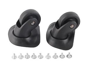 Jwthee 1 Pair Luggage Suitcase Wheels, Luggage Wheels Replacement Travel Suitcase Caster Wheelss 360 Degree Swivel, Trunk Luggages Wheel Spare Part Replacement Left and Right Wheelss