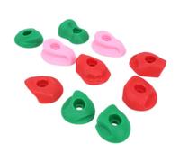 Jwthee 10pcs Rock Climbing Holds, Plastic Rock Climbing Wall for Kids Climbing Rock Wall Grips Multicolored Climbing Children Hand Feet Holds for Indoor and Outdoor Playground Play Set