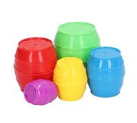 Jwthee 10PCS Toddler Stacking Cups, Cup Stacking Game Interactive Learning Cups with Vibrant Colors Plastic Baby Stacking Blocks for Bath and Sand Play