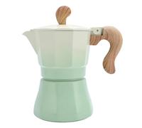 Jwthee 150ml Aluminum Espresso Stovetop Coffee Maker, Express Coffee Maker Classic Mocha Coffee Machine for Lovers Beginners Italian and Cuban Cafe Brewing Home Camping (Gradient Green)