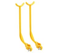 Jwthee 2 Pcs Golf Training Aids Golf Swing Trainer Aids Set Swing Correcting Trainer Tool Golf Swing Trainer Alignment Training Aid Golf Accessories (Yellow)