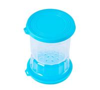 Jwthee 2PCS Pickle Jars with Strainer Flip, Airtight Pickle Container, Olive Hourglass Jars Leak Proof Juice Separator with Airtight Lid for Jalapeno Gherkin, 4.4x5.8in (Blue)