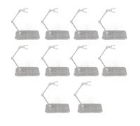 Jwthee Action Figure Stand, 10PCS Assembly Action Figure Display Holder Base, Transparent Acrylic Anime Figure Display Stand Support Holder Base for 6" Figures