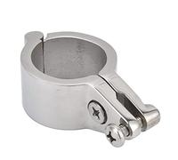 Jwthee Boat Bimini Top Hinged Jaw Slide, 38mm Bimini Top Hinge Rail Mount Marine Stainless Steel 316 Boat Bimini Top Hinge Marine Boat Canopy Tube Clamp Fitting Boat Accessories