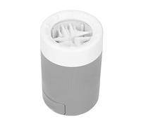 Jwthee Dog Paw Cleaner, Dog Paw Cleaner, Portable Washing Cup for Cute Dogs, Semi-Automatic Portable Dog Foot Wash Cup for Pets (Grey)