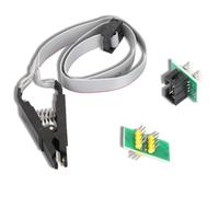 Jwthee Flash Chip, SOIC8 SOP8 Flash Chip IC Test Clip Programming Socket Adapter Board Cable IC Test Clip Adapter Flash Chip IC Test Clips Socket Adpter Programmer for SOP8 Chips