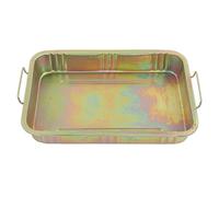 Jwthee Galvanized Oil Drip Tray Pan Professional Metal Drain Container Universal Auto Repair Tool for Vehicle (640x440X105MM)