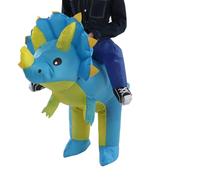 Jwthee Inflatable Dinosaur Costume, T Rex Dinosaur Costume Adults Funny Cosplay Halloween Cosplay Costume Inflatable Doll Suit for Men Women (Children 90-120cm)