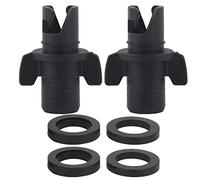 Jwthee Inflatable Kayak Air Pump Adapter, 2PCS Inflatable Kayak Air Valve Connector Paddle Board Pump Adaptor Inflation Surfboard Boat Accessory