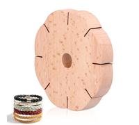 Jwthee Kumihimo Disk, Round Kumihimo Disk Kumihimo Disk Small Kumihimo Disk Wood Bracelet Kit for Adults Bracelet Kit String