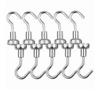 Jwthee Magnetic Hooks,10PCS Practical Heavy Duty Hanging Hook Strong Magnets with Hooks 22lbs Magnet Hooks for Cruise Cabin Universal Use for Classroom Kitchen Garage Office (10mm)