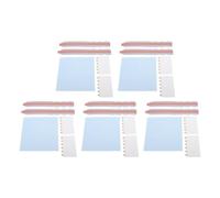 Jwthee Privacy Screen Adhesive Strips, 5 Set Computer Screen Filter with Plastic Slide Mount Tabs and Microfiber Cloths, Computer Monitor Anti Peeping Sticker Kit for Laptop and Tablet