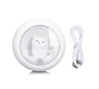 Jwthee Rechargeable Motion Sensor Night Light, USB Cat Dimmable Night Light Motion Sensor Battery Operated