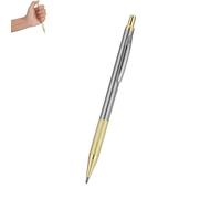 Jwthee Scribe Tool, Tungsten Steel Tip Scriber, Retractable Cutting Lettering Pen Metal Engraver Glass Cutting Tool for Glass and Ceramic Plate, 5.7inch (Gold)