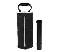 Jwthee Shag Bag for Golf Balls, ortable Shag Bag Golf Ball Pick Up,Portable Golf Ball Picker Pick up Bag Pocket Scooping Device Storage Bag (Black)