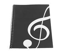 Jwthee Sheet Music Composition Notebooks,50 Pages Musical Notation Staff Notebook Music Manuscript Writing Paper Cute Music Clef notebook Black Piano (Black Note Pattern)