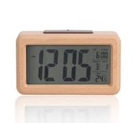 Jwthee Small Alarm Clock,Digital Alarm Clock, With Wooden Electronic Led Time Display, Digital Large Display Alarm Clock, Wooden Electronic Led Time Display Digital Alarm Clock For Office