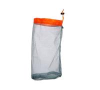 Jwthee Small Mesh Bags Drawstring, Nylon Mesh Stuff Sacks for Camping Gear Storage Bag for Outdoor Travel Hiking Camping (M Orange)