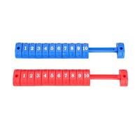 Jwthee Table Football Counter, 2PCS 10 Numbers Football Score Counter Indicator Air Hockey Table Accessories for Indoor Outdoor (Red Blue)