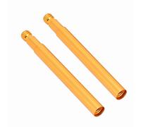 Jwthee Valve Extender,2PCS 60mm 3 Colors Bike Valve Extender Inner Tyre Valves Extension Optional Aluminum Alloy Bicycle Inner Tube Tire Accessories (Gold)