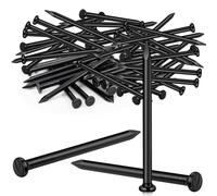 jwtyu Pack of 60 Steel Nails 40 mm Nails Concrete Steel Nails for Concrete Walls Carpenter's Work Indoor and Outdoor Use