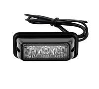 JWWIAZ 3 LED Emergency Strobe Lights Beacon for Car Truck Hazard Warning Light Surface Mount Vehicle Caution Flashing Bar 12V/24V(1pcs Green Light)
