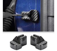 JWWY Door Limiter Protection Cover Trim Compatible with Compatible with Ford Mustang Accessories 2015-2023+ Carbon Fiber