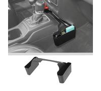 JWWY Gear Shift Storage Box Compatible with 2018-2024+ Jeep Wrangler JL JLU & Gladiator JT 4xe Center Consoles & Organizers Trunk for Jeep Wrangler JL Interior Accessories Fluff Fiber